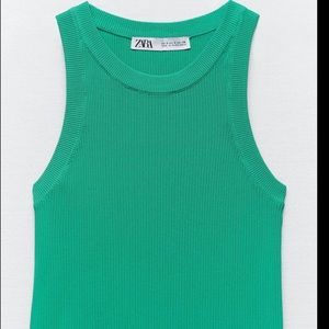 ZARA green tank top